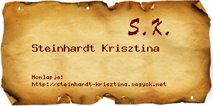 Steinhardt Krisztina névjegykártya
